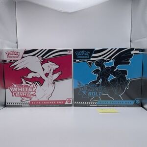 Pokemon Black Bolt &‎ White Flare Elite Trainer Box Factory Sealed 2 Pack ETB #6